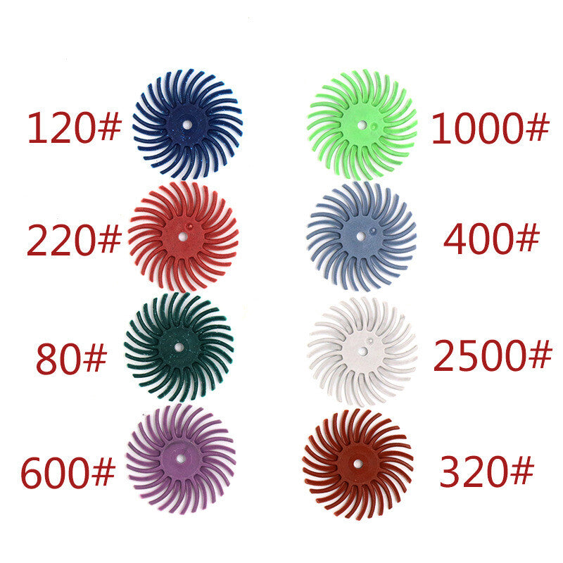 2.35mm Shank Rotary Drill Polishing Wheel Tool For Wood Carving 80 -2000 Grits