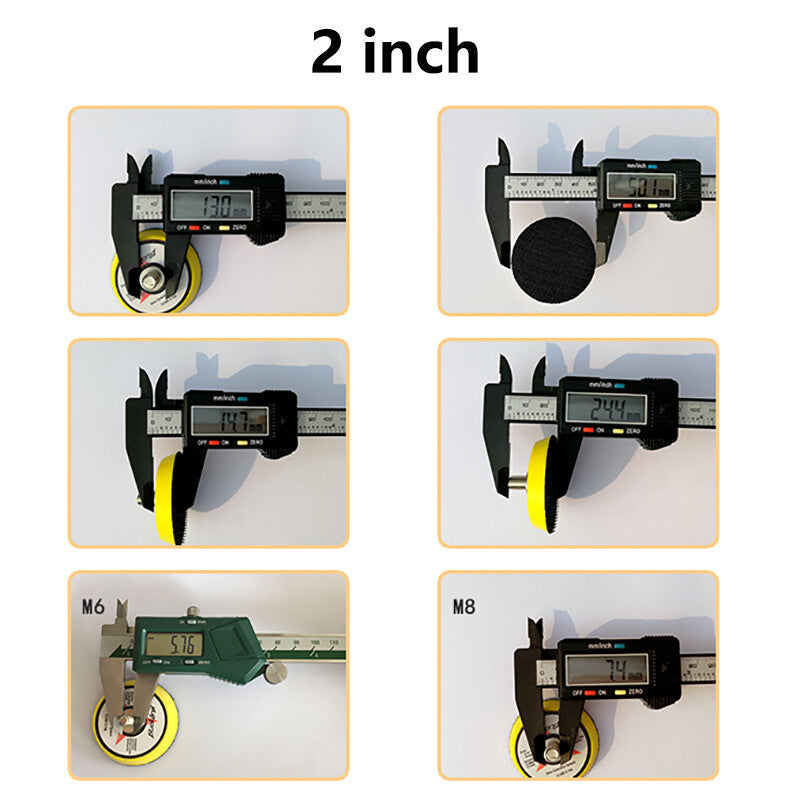 Single 1"-6" Sanding Backing Pad - Black Hook Loop for HomeDIYer Sanding