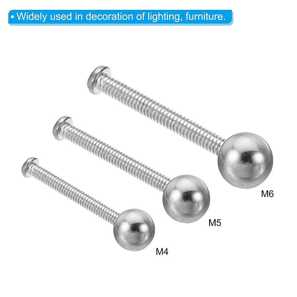 Stainless Steel Drilling Female Thread M3 M4 M5 M6 Blind Hole Balls Nuts Knob
