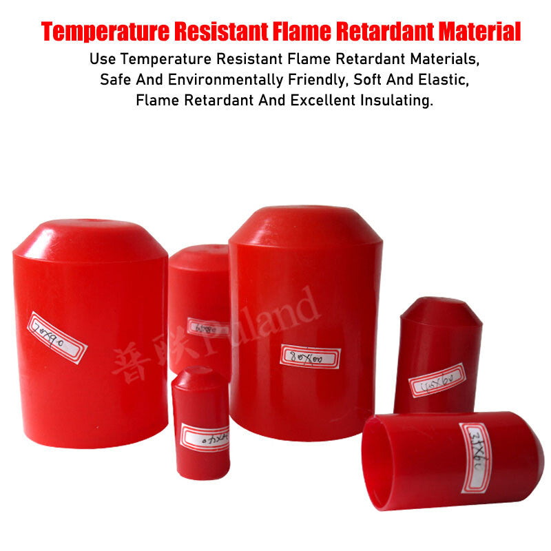 Heat shrink end cap during installation with heat gun showing shrinkage process