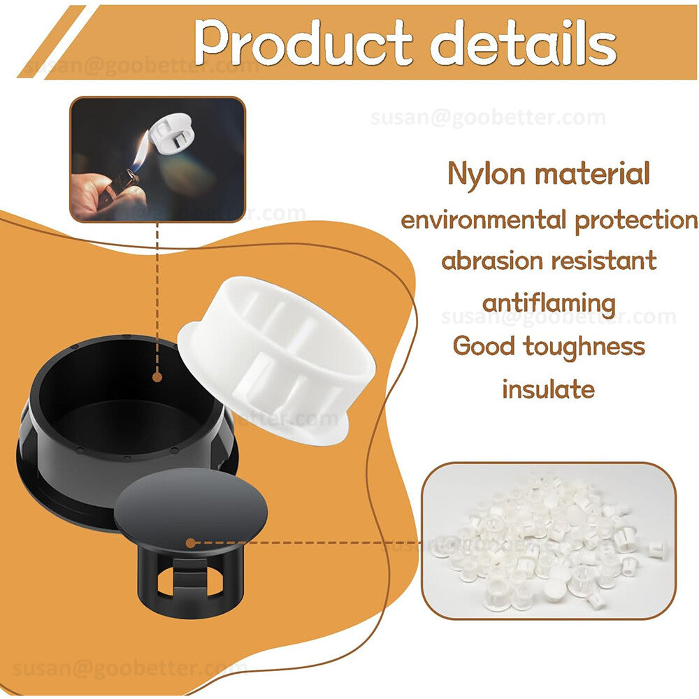 Hole Plugs Plastic Blanking Masking Finishing Inserts Cover Cap / Various Sizes