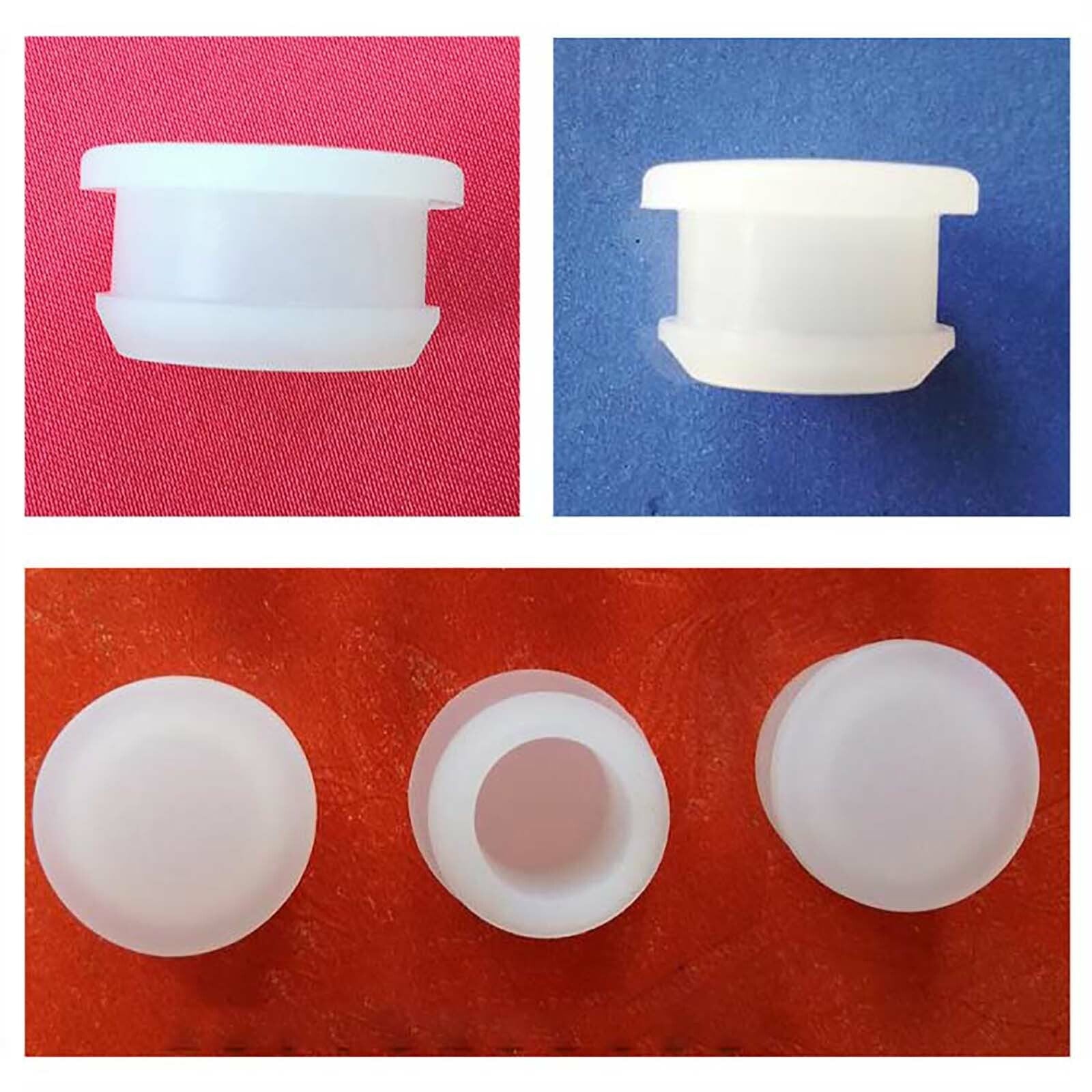 Snap-on Hole Plugs Clear Silicone Blanking End Caps Seal Pipe Tube Plug 2.5~14mm