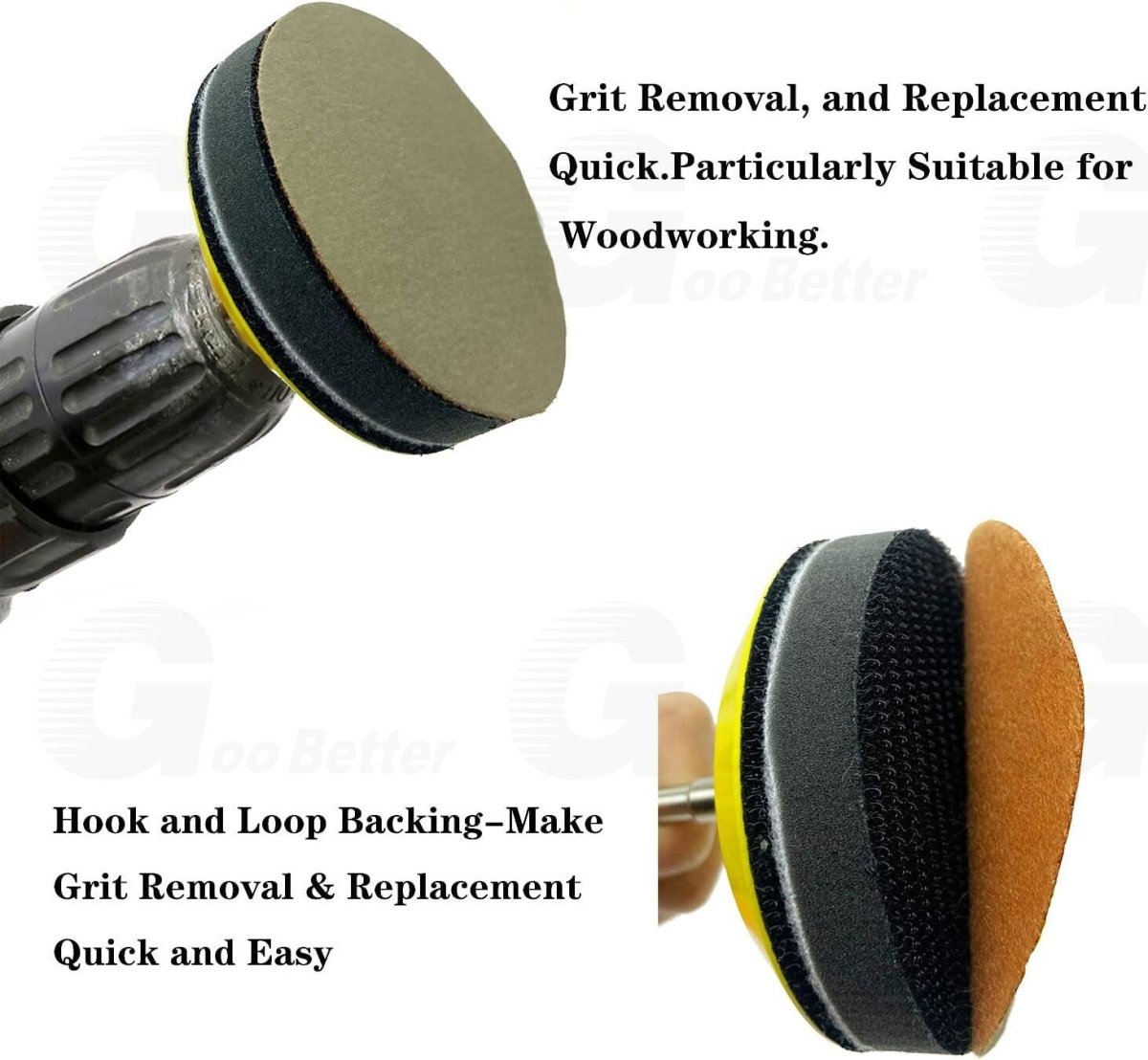 126Pcs 3inch Sanding Discs Foam Buffing Polishing Sponge Sander Buffer Pad Kit - HomeDIYer