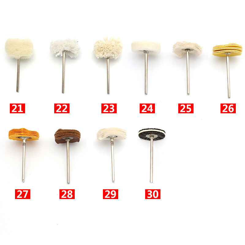 2.35mm Shank Polishing Buffing Wheel Brush Pad For Grinder Drill Bit Rotary Tool
