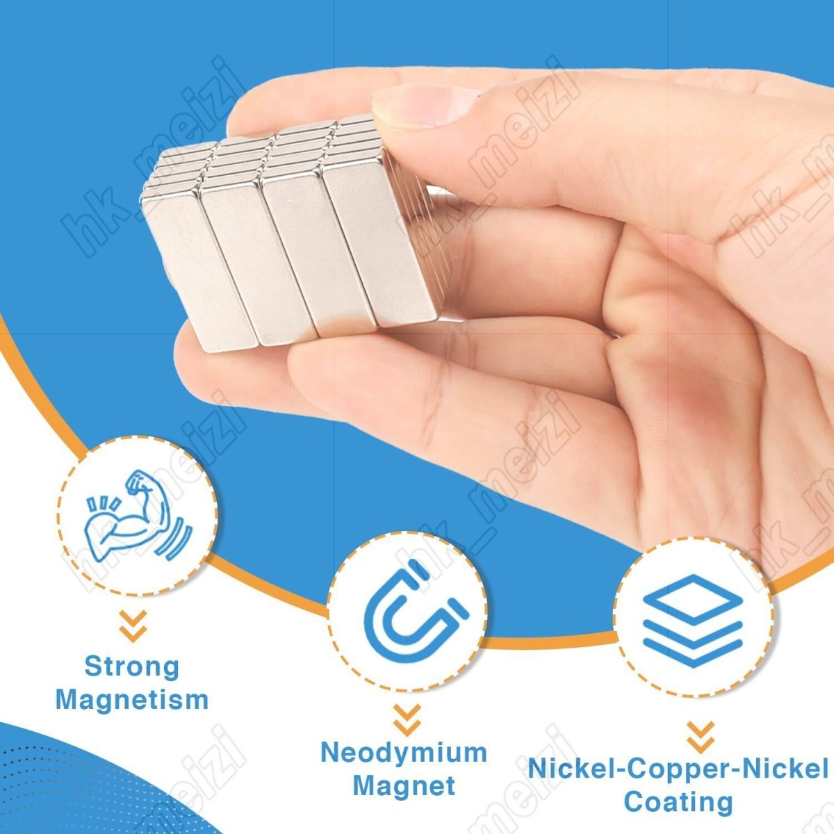 N35 Bar/Rectangular Magnets Small/Large Neodymium Magnets for DIY Craft Fridg - HomeDIYer