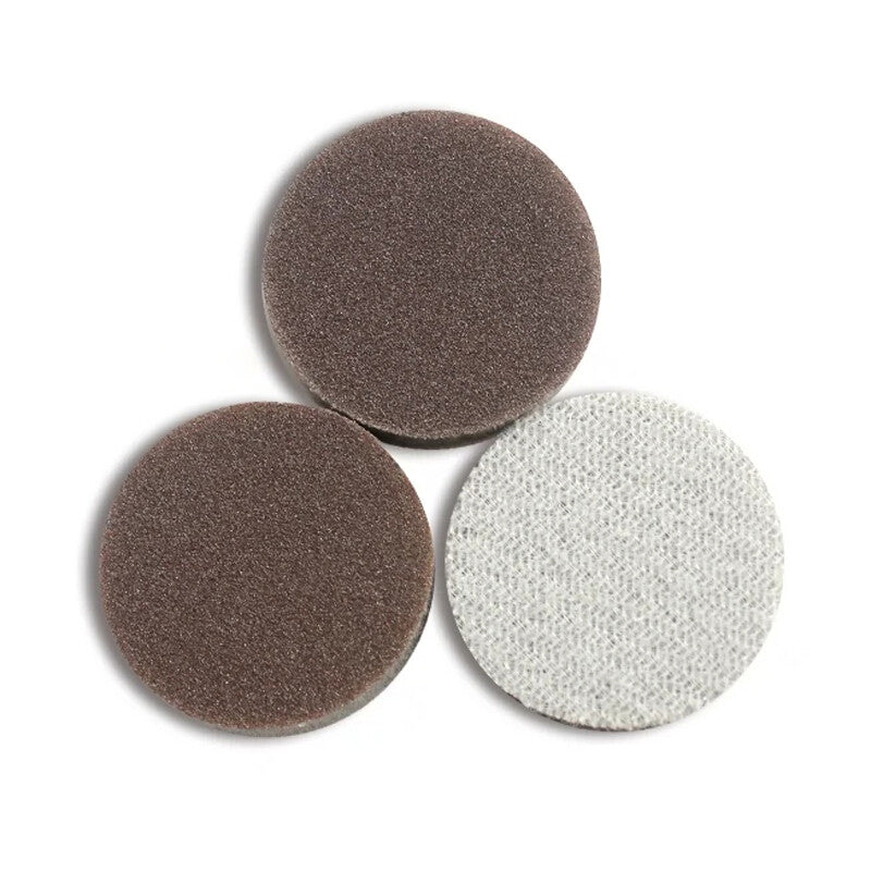 1" 25mm Sponge Red Sandpaper Wet And Dry Sanding Discs Foam Block 300-2000 Grit