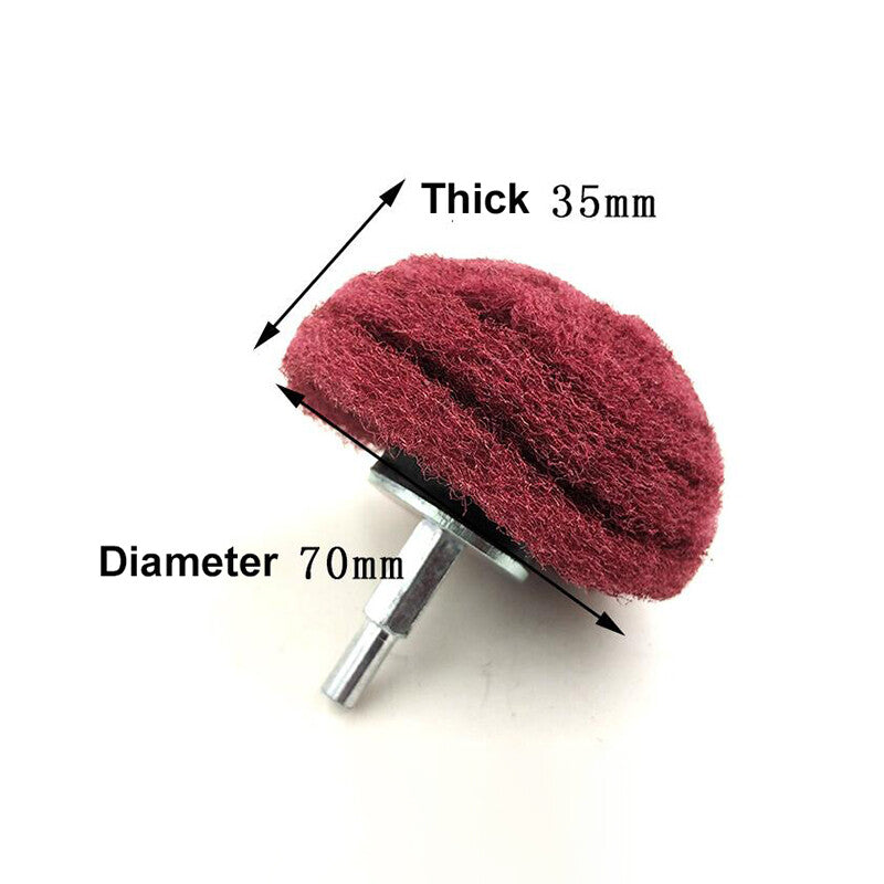 Nylon Fiber Wheel 6mm Shank Dia 50mm - 100mm Abrasive Buffing Polishing Wheel