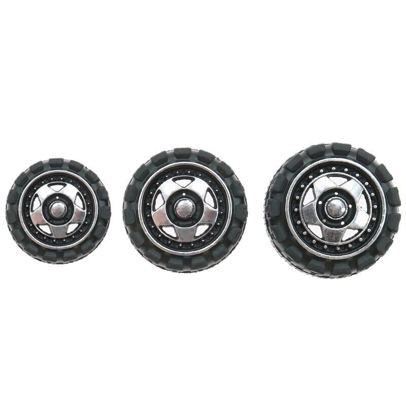 Plastics Rubber Tire Wheel Tyres Rims Model for RC Toy Model Car DIY Accessory - HomeDIYer