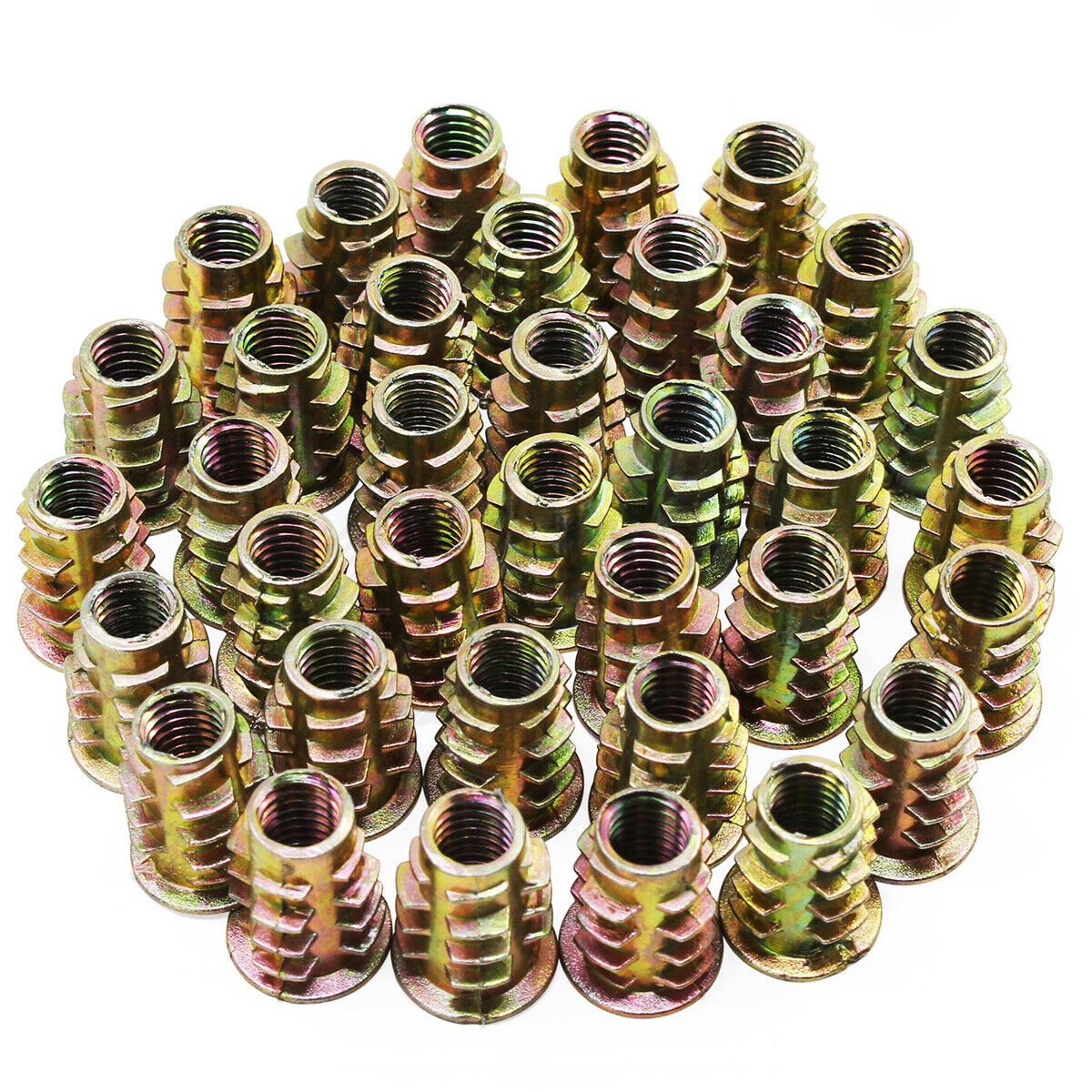 165Pcs Threaded Wood Insert Nuts M4 - M8 Set Hex Socket Drive Insert Fixing Screw - HomeDIYer