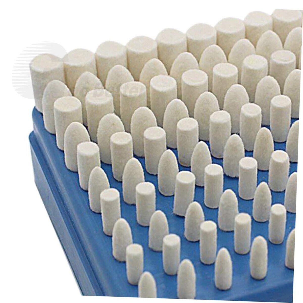 100pcs Wool Felt Polishing Heads 4mm - 10mm Set For Dremel Drill - HomeDIYer