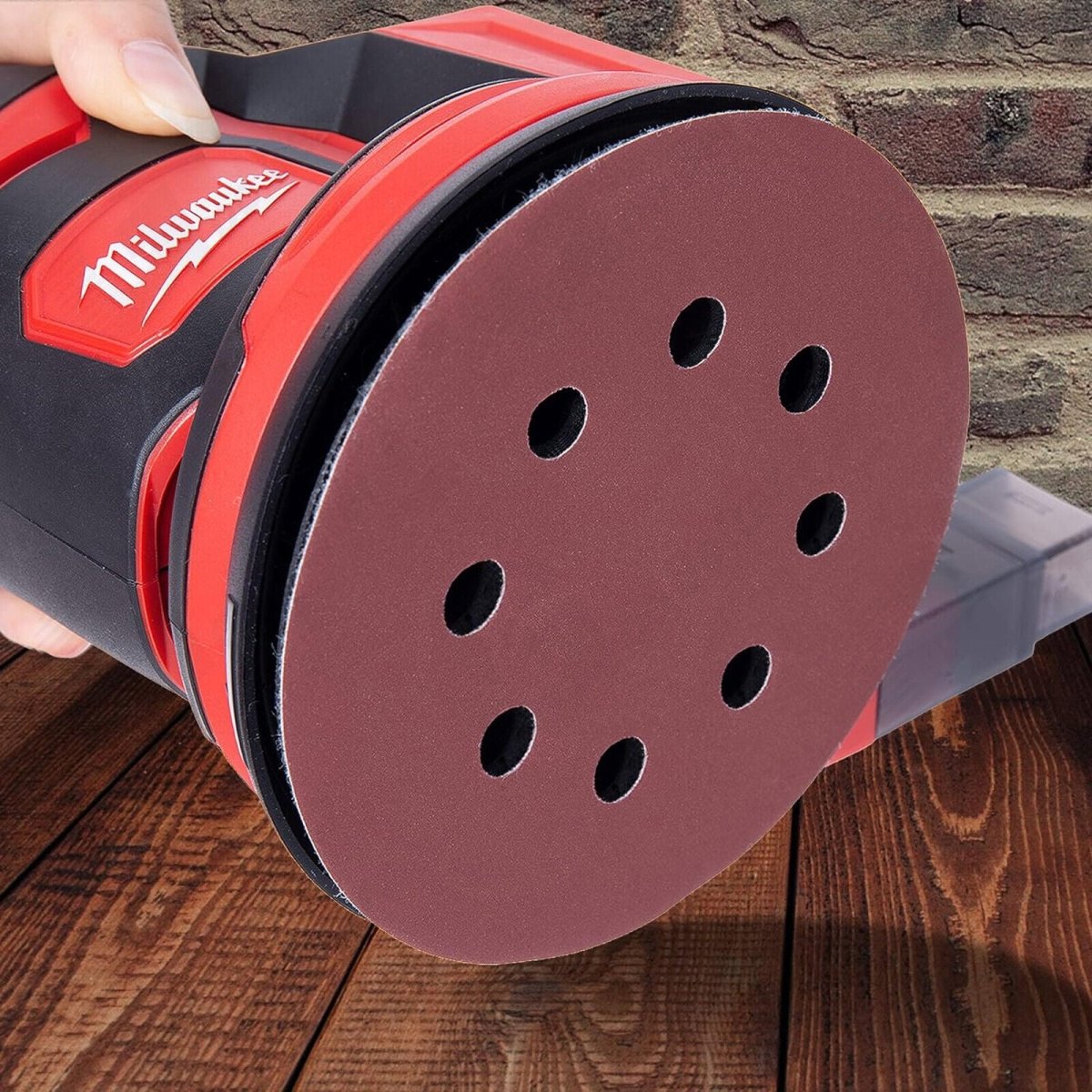 72Pcs 5 Inch 8 Hole Dustless Hook and Loop Sanding Disc Sander Round Sandpaper - HomeDIYer