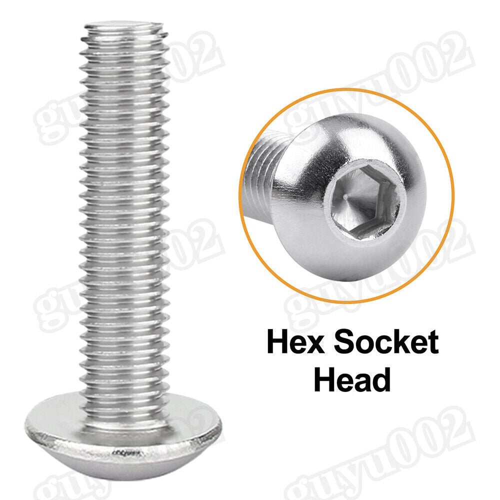 503 pcs pan head screws nuts assortment set stainless steel hexagon socket M3 M4 M5 - HomeDIYer