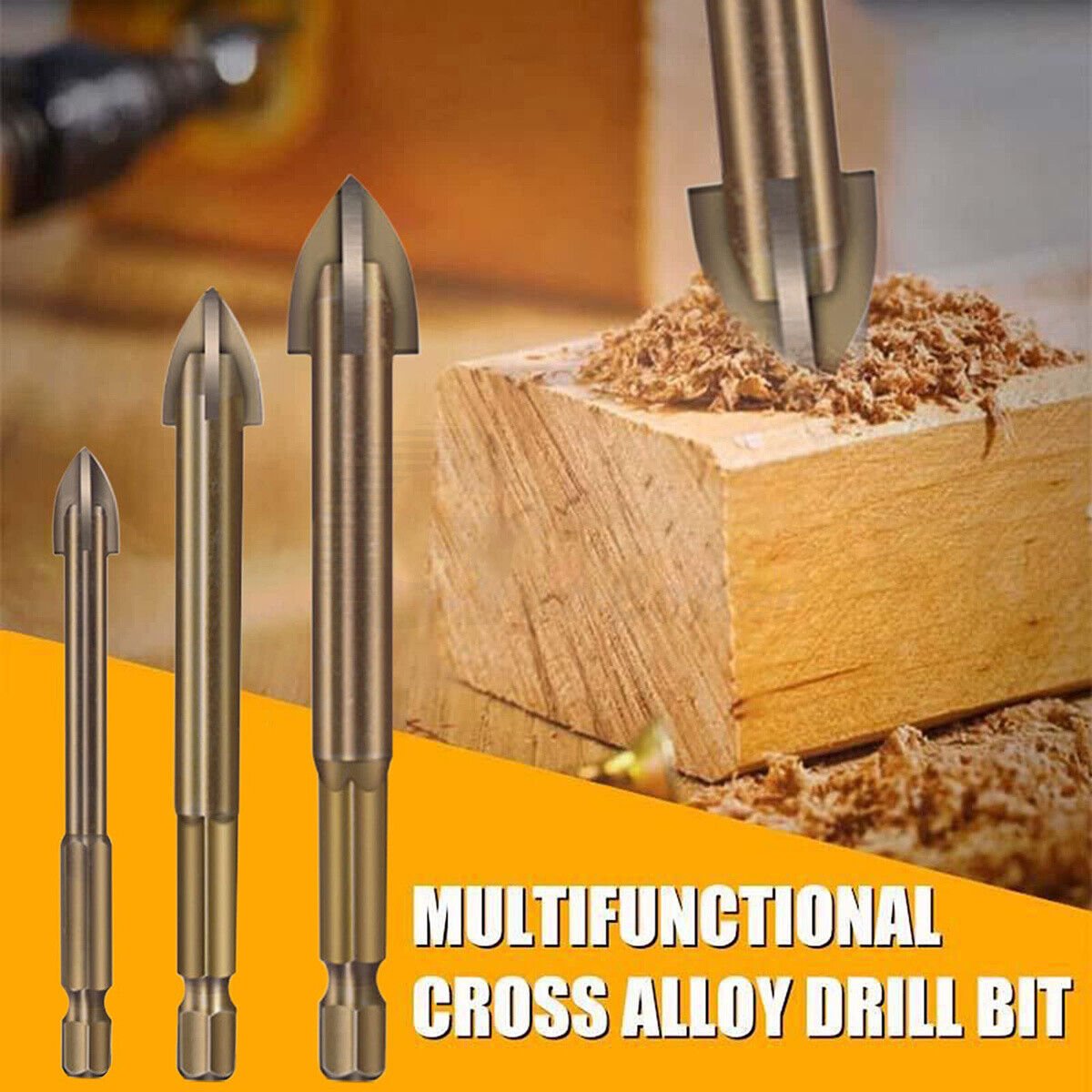5 Efficient Universal Drilling Tool Cross Alloy Ceramic Triangle Drill Set 3 - 8mm - HomeDIYer
