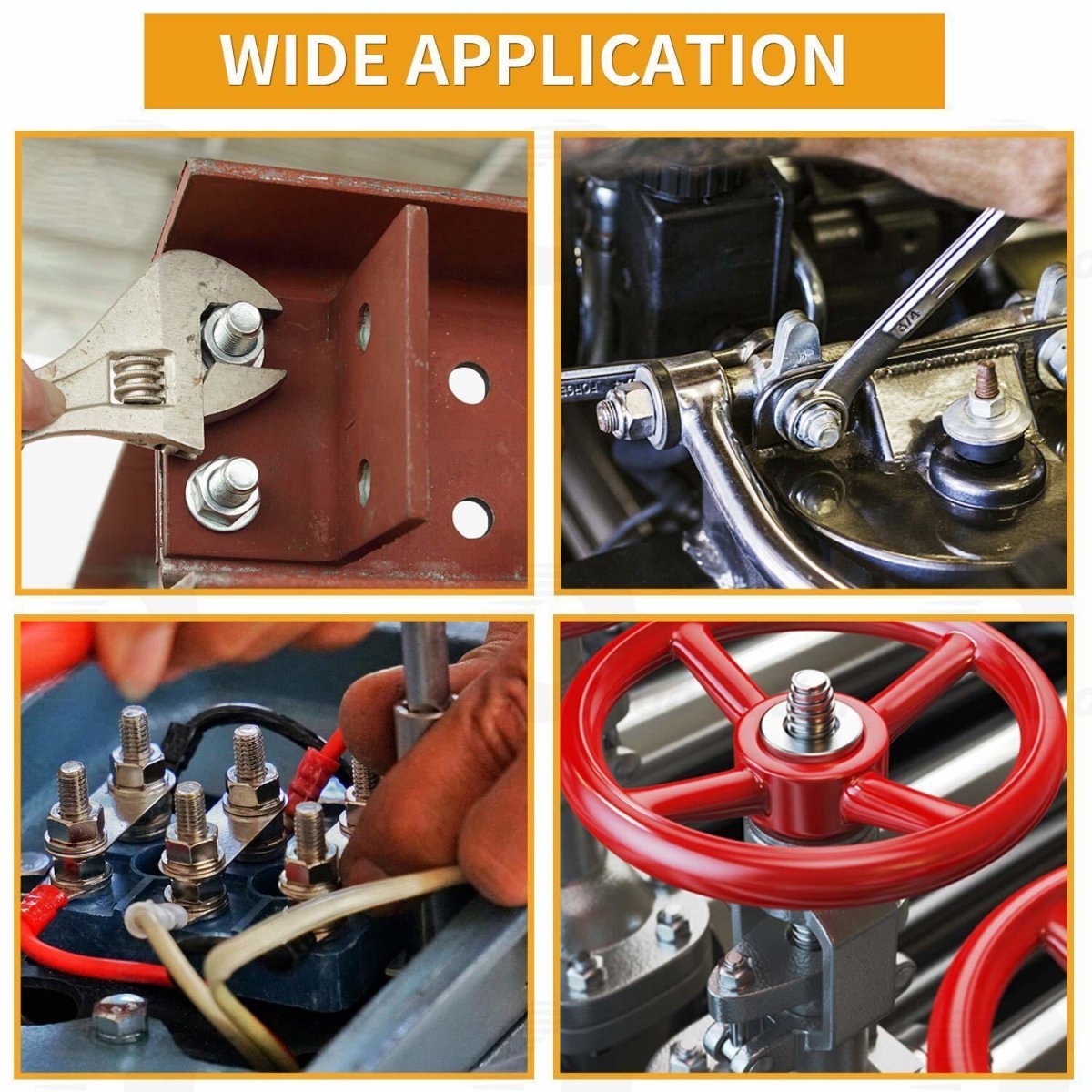 900Pcs Flat Washers Assortment Set Zinc Plated Washer For Screws M3 M4 M5 M6 - M10 - HomeDIYer