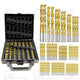HSS Drill Bit Set Titanium Coated 99Pcs Round Shank Drill Metal Steel 1.5-10mm