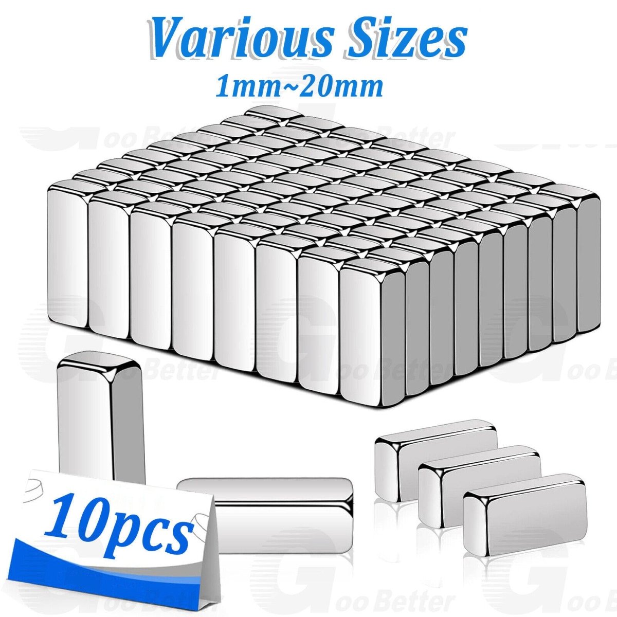 N35 Bar/Rectangular Magnets Small/Large Neodymium Magnets for DIY Craft Fridg - HomeDIYer