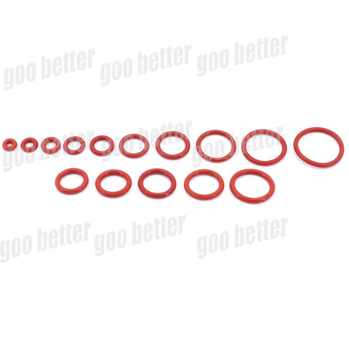 225Pcs NBR Rubber O - Ring Red Ø6 - 20mm Seals O - Ring Washer Pack Set Plumbing Tap - HomeDIYer