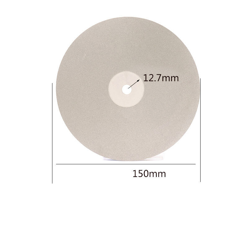 6 Inch 150mm Diamond Coated Flat Lap Wheel Polishing Grinding Disc 80-3000 Grit