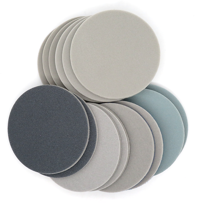 3" 75mm Sponge Foam Hook Loop Sandpaper Wet / Dry Sanding Pad Disc 300#-3000#