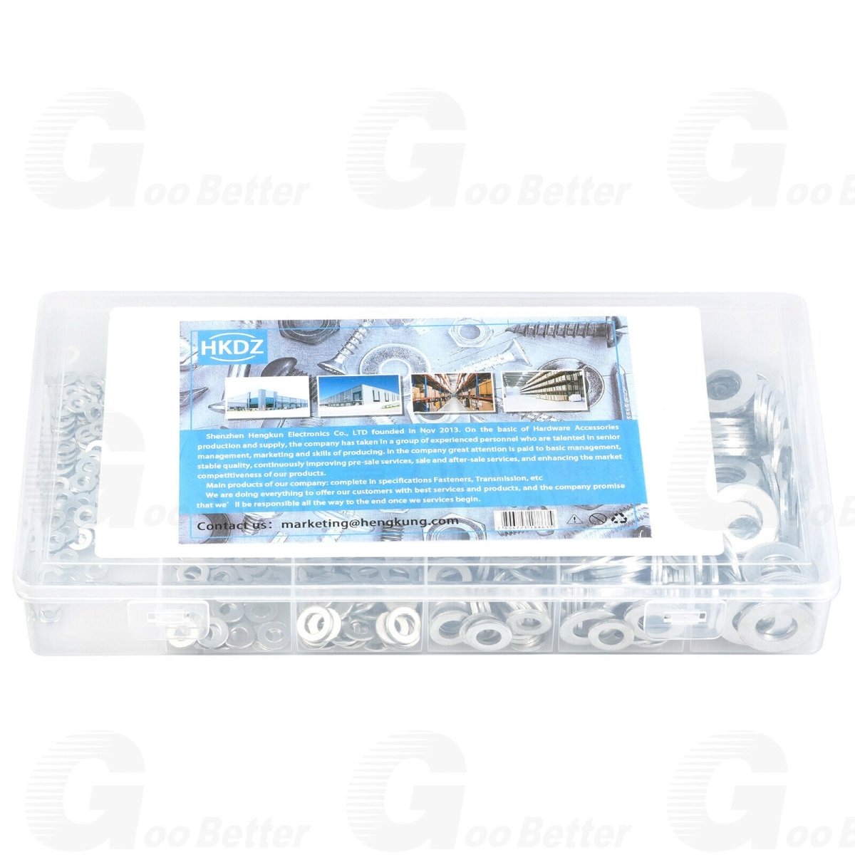 900Pcs Flat Washers Assortment Set Zinc Plated Washer For Screws M3 M4 M5 M6 - M10 - HomeDIYer