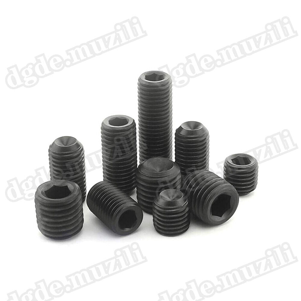 200Pcs Grub Screws Assortment M3 - M8 Hexagon Socket Set Screws DIN 913 - HomeDIYer