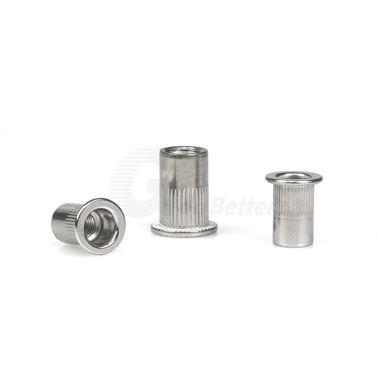 150PCS M3 - M8 Rivnuts Kit Stainless Steel Flat Head Rivet Nut Blind Nutserts Knurled - HomeDIYer