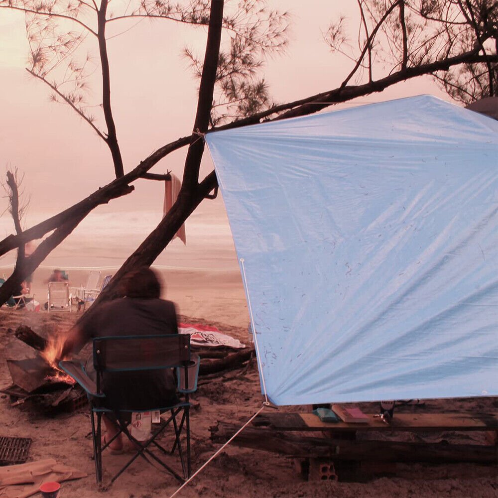 Heavy Duty Waterproof Tarpaulin Tarp Camping Tent Ground Cover Sheet ( White ) - HomeDIYer