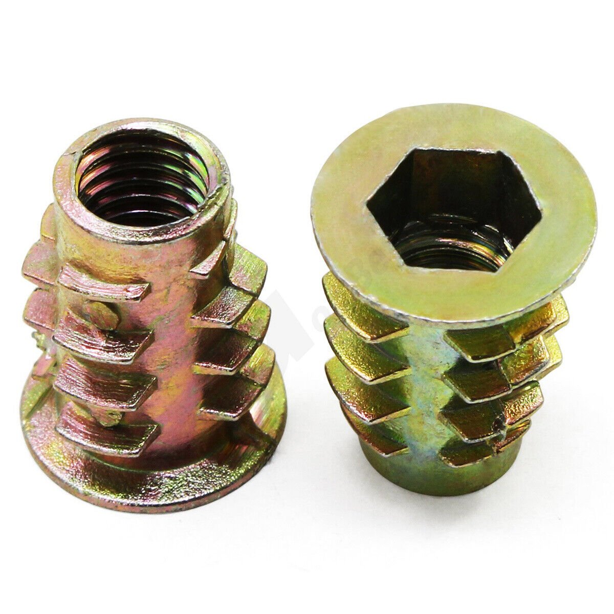 165Pcs Threaded Wood Insert Nuts M4 - M8 Set Hex Socket Drive Insert Fixing Screw - HomeDIYer