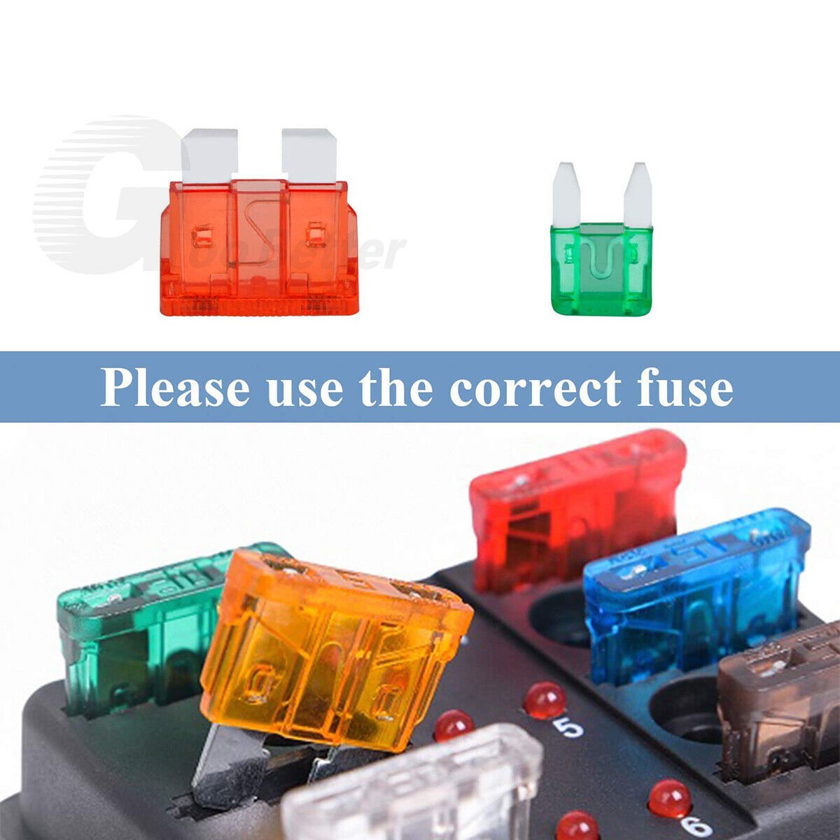 300Pcs Mini Blade Flat Fuses 2 - 40 Amp Assortment Kit for Car Van Bike Fuse Boxed - HomeDIYer