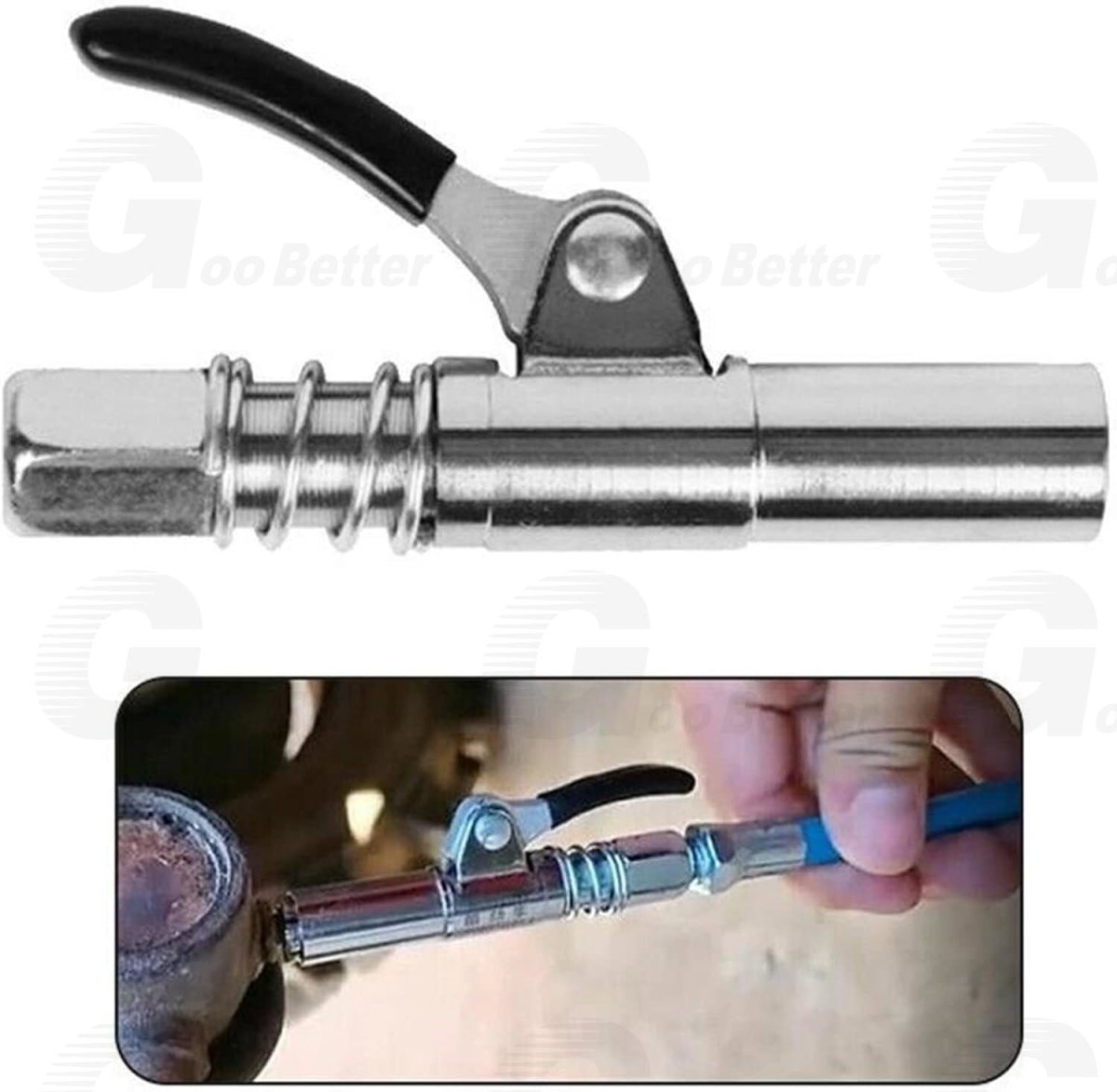 1Packs Grease Gun Coupler High - Pressure Quick Release Lock Oil Injection Nozzles - HomeDIYer
