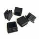 Square Plastic Black Blanking End Cap 10x10~100x100mm Tube Pipe Insert Plug Bung PE Plastic
