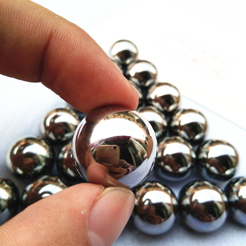 Application of polished spheres in medical equipment or food machinery