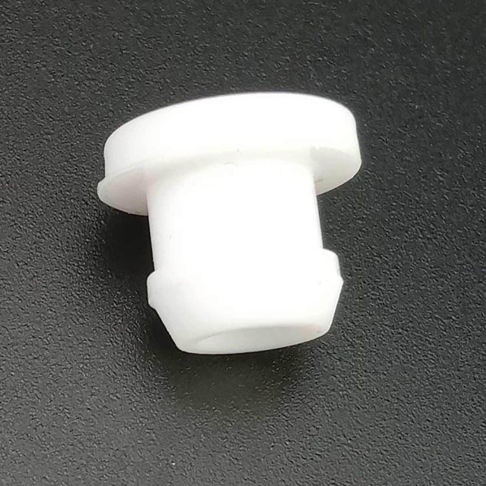White Snap-on Hole Plug Silicone Blanking Seal Pipe Tube Insert Plug 5.5~50.6mm