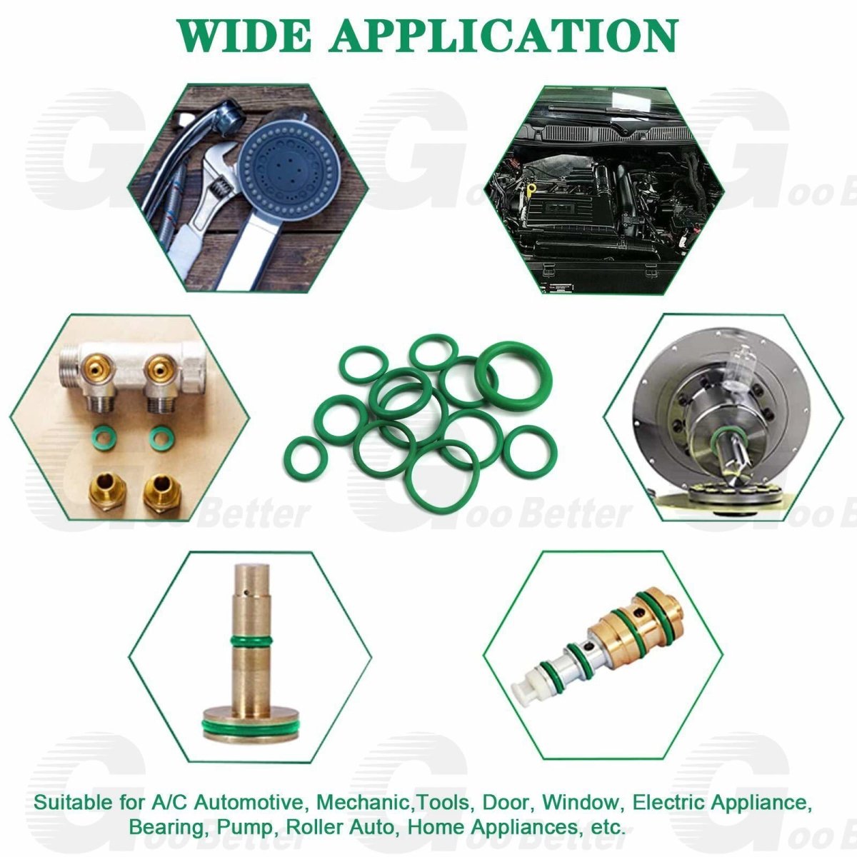 270pcs O - Ring Sealing Gasket A/C Compressor All Size HNBR O - Rings Assortment Kit - HomeDIYer