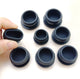 Black Snap-on Hole Plugs Silicone Blanking End Caps Seal Inserts Plug 10.5~30mm