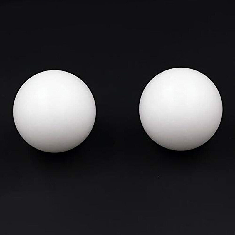 Close-up of POM ball’s solid structure and consistent diameter