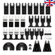 31Pcs Oscillating Saw Blades Multi Tool Blades Quick Release for Wood Cutting