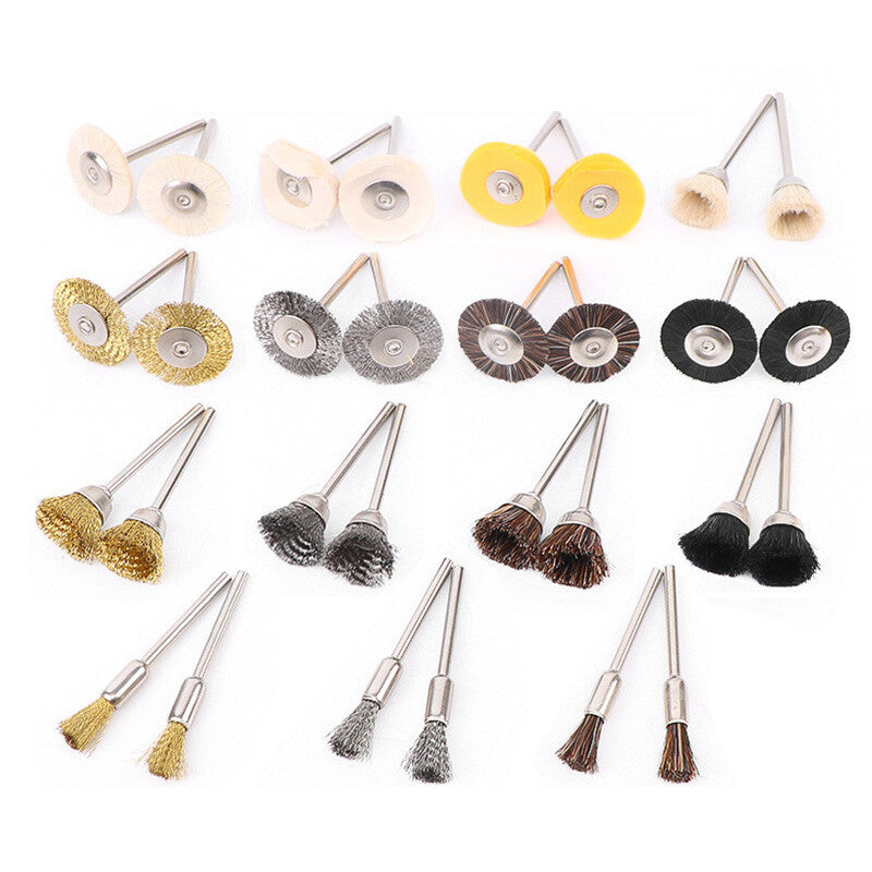 3.0mm Shank Polishing Brush Buffing Wheel Discs For Drill Bit Grinder Rotary NEW