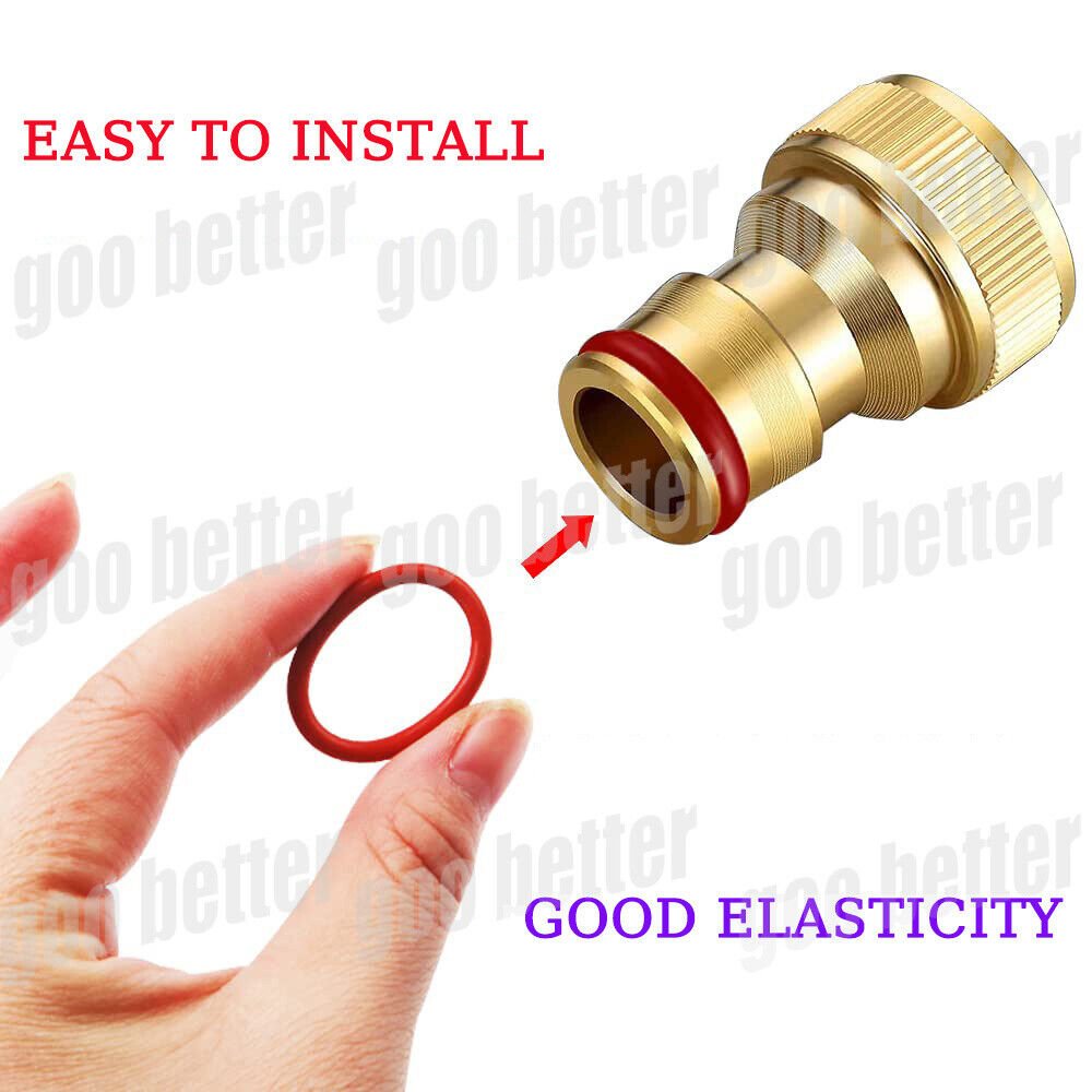 225Pcs NBR Rubber O - Ring Red Ø6 - 20mm Seals O - Ring Washer Pack Set Plumbing Tap - HomeDIYer