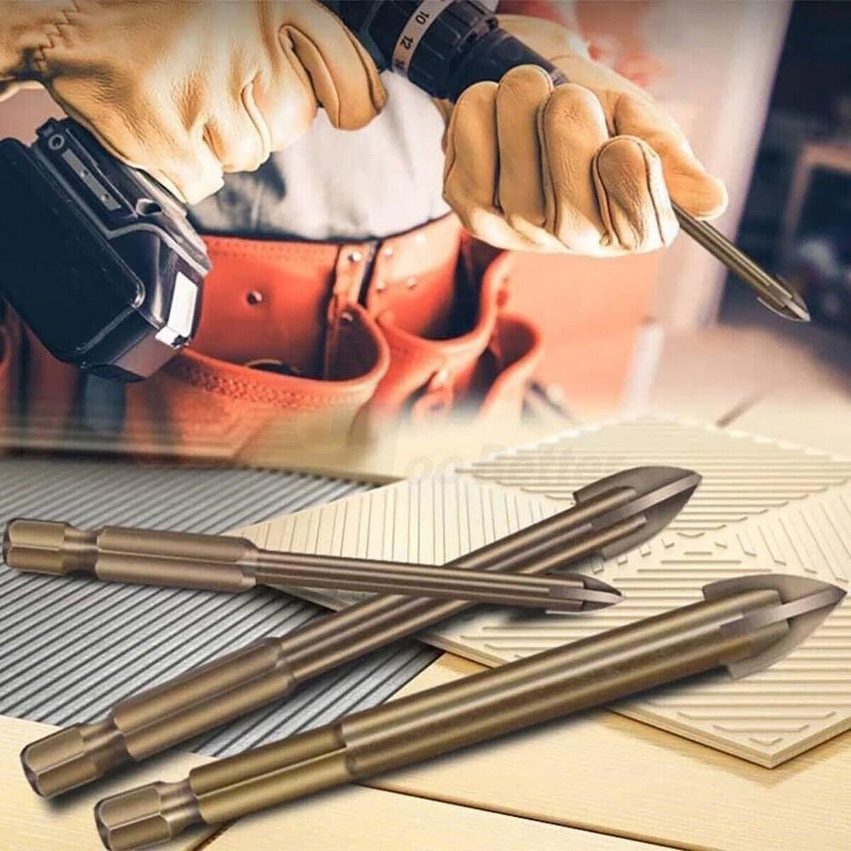 5 Efficient Universal Drilling Tool Cross Alloy Ceramic Triangle Drill Set 3 - 8mm - HomeDIYer