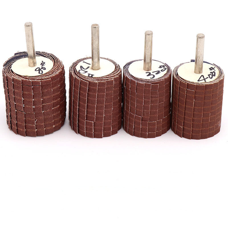 Emery Cloth Sanding Flap Wheel Polishing Grinding Head Abrasive 150-400 Grit