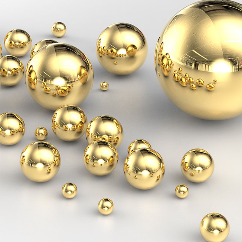 HomeDIYer Precision Solid Brass Balls for machinery and handicrafts, 0.9mm to 45mm