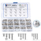 Button Head Socket Cap Screws Nut Assortment Kit Allen Hex Bolt Stainless Steel