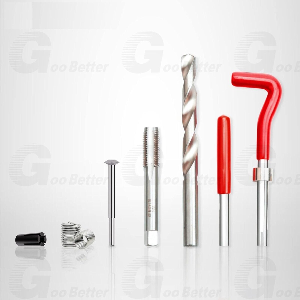 131PCS Helicoil Type Thread Repair Kit rethread Stripped M5 M6 M8 M10 M12 Metric - HomeDIYer