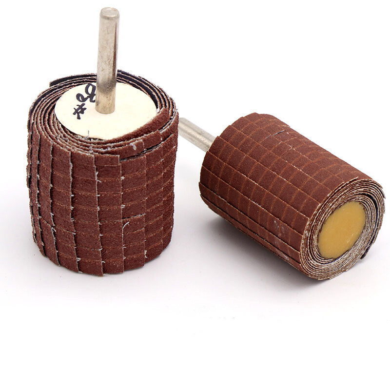 Emery Cloth Sanding Flap Wheel Polishing Grinding Head Abrasive 150-400 Grit