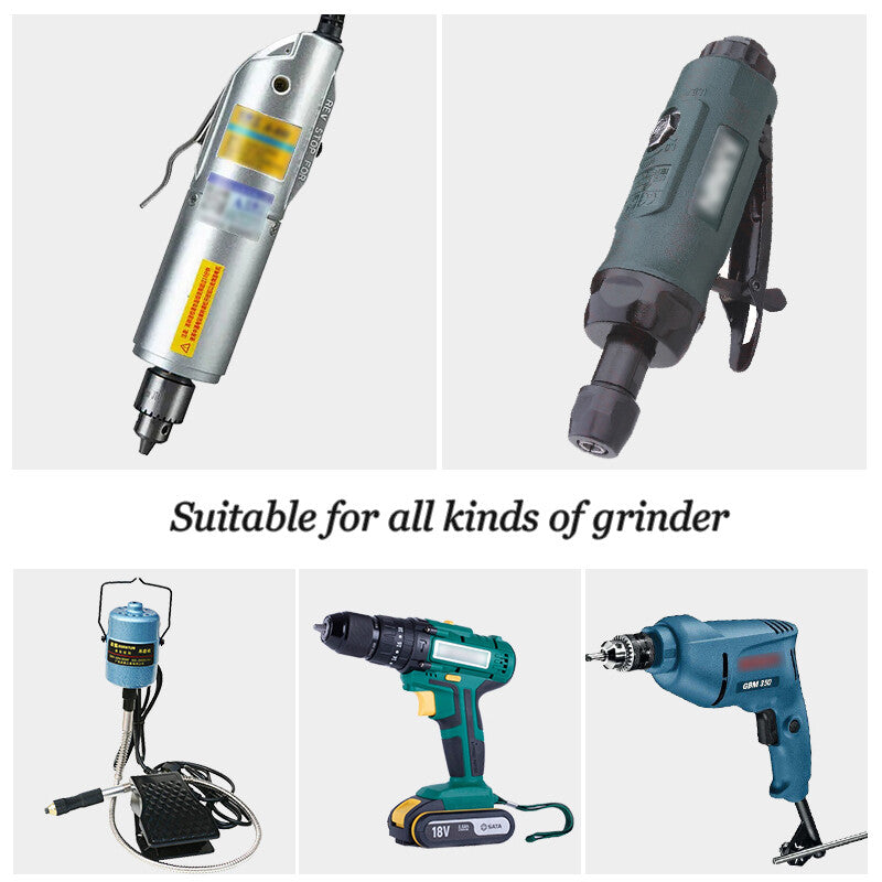 White Corundum Grinding Bit Buffing Sanding Polishing Burr Rotary Tool 6mm Shank