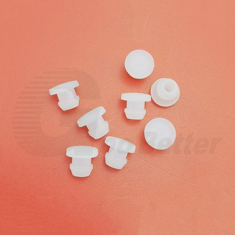 Snap-On Hole Plug Clear Silicone Rubber Blanking Seal Bung Pipe Tube (2.5-60mm)