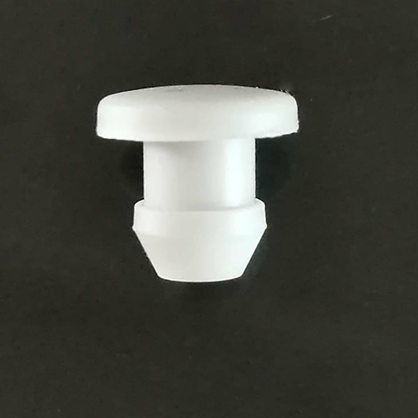 White Snap-on Hole Plug Silicone Blanking Seal Pipe Tube Insert Plug 5.5~50.6mm