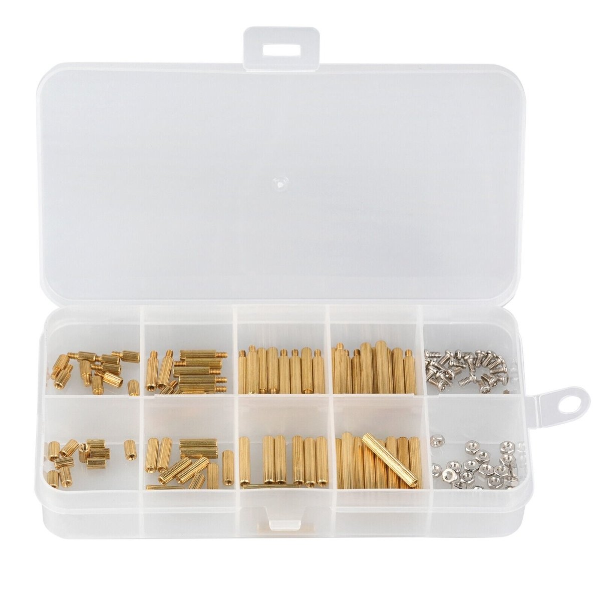 120pcs M2 spacer bolts spacer brass inside - outside bolts nuts set - HomeDIYer