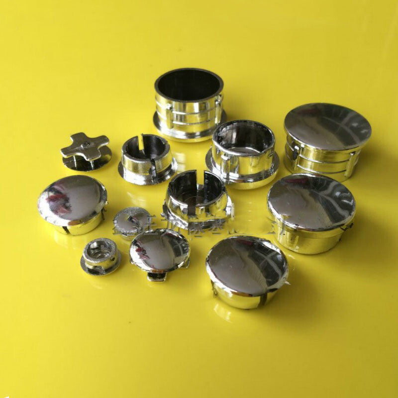 Round Plastic Blanking End Caps Tube Pipe Inserts Plating Hole Plug Dia 15~25mm